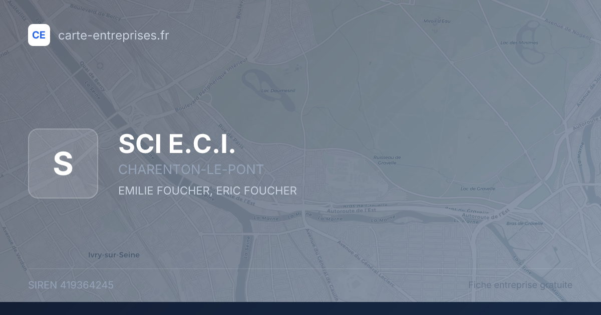 SCI E.C.I. — 419364245 — fiche entreprise