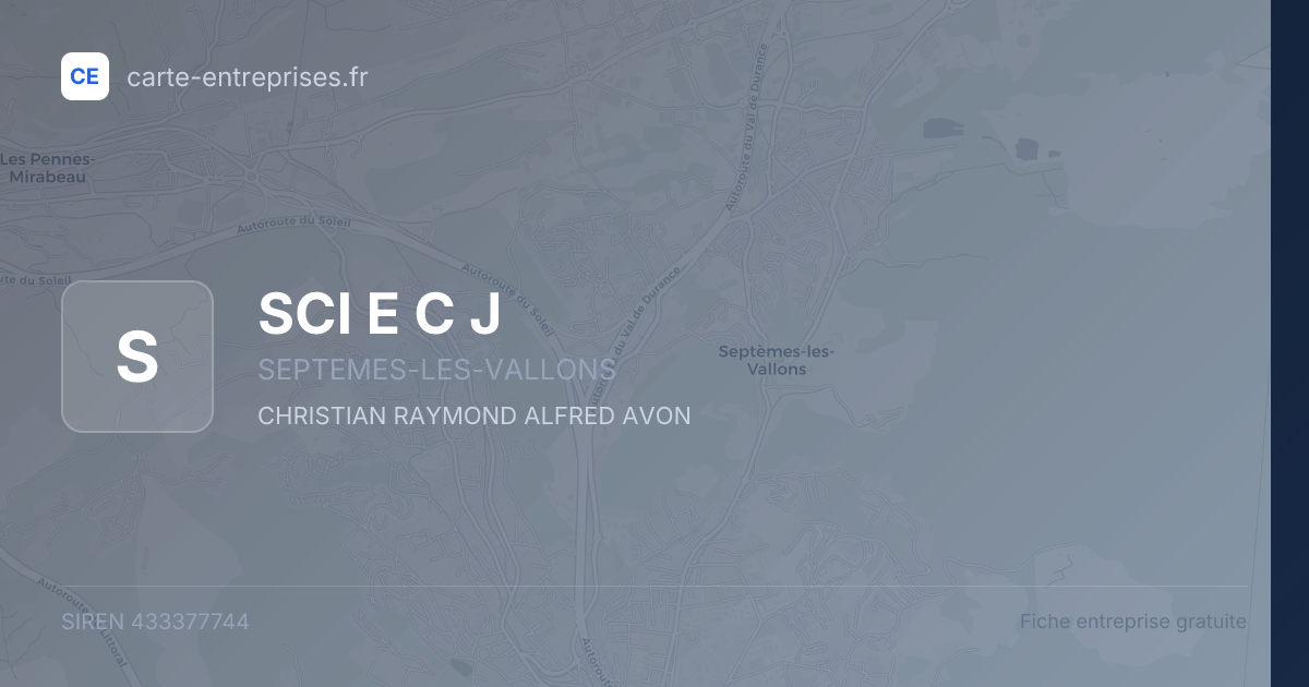SCI E C J — 433377744 — fiche entreprise