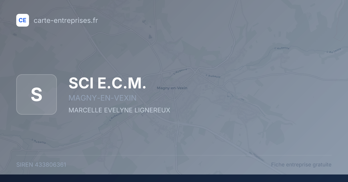 SCI E.C.M. — 433806361 — fiche entreprise