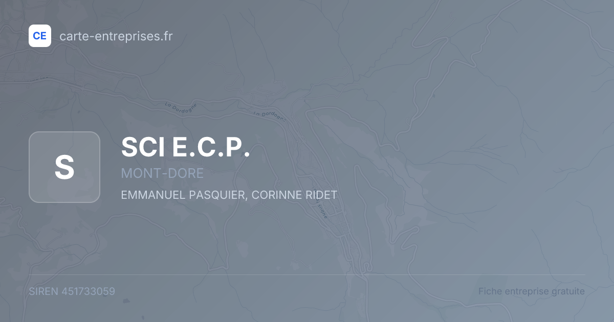 SCI E.C.P. — 451733059 — fiche entreprise