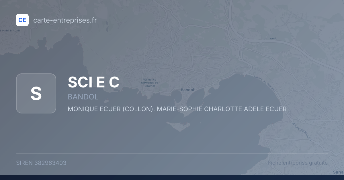 SCI E C — 382963403 — fiche entreprise