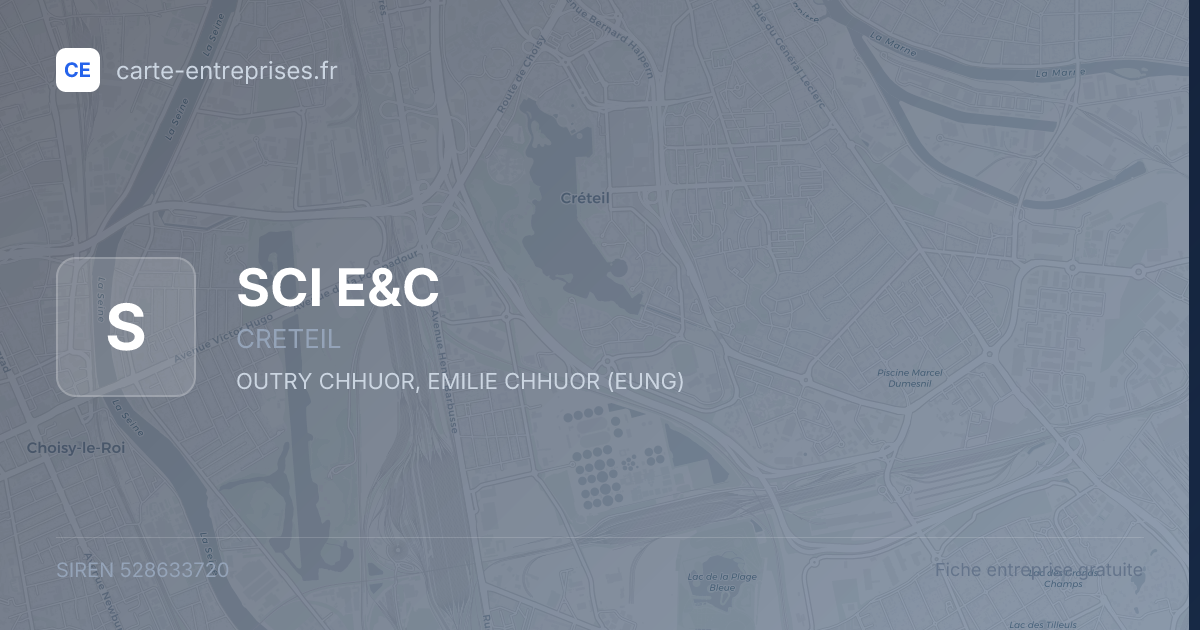 SCI E&C — 528633720 — fiche entreprise