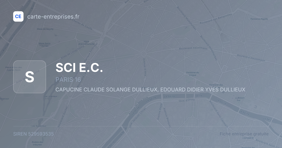 SCI E.C. — 529593535 — fiche entreprise