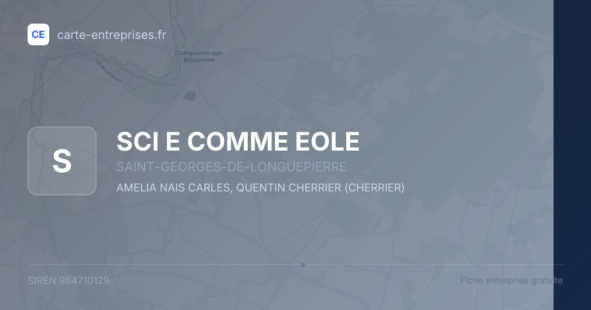 SCI E COMME EOLE — 984710129 — fiche entreprise
