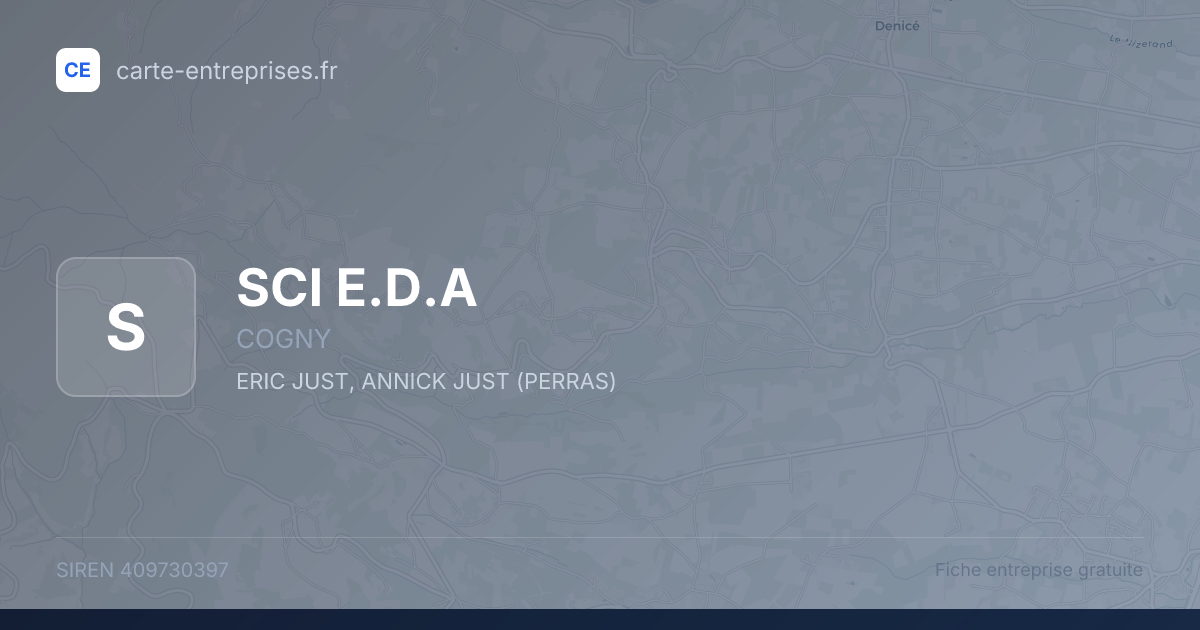SCI E.D.A — 409730397 — fiche entreprise