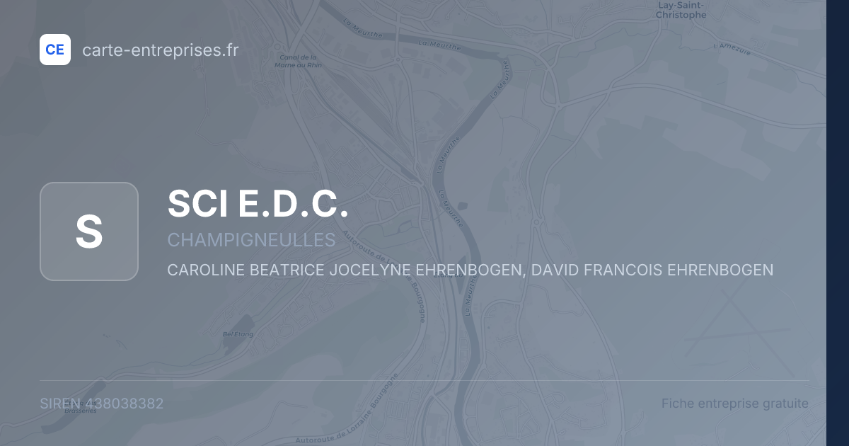 SCI E.D.C. — 438038382 — fiche entreprise