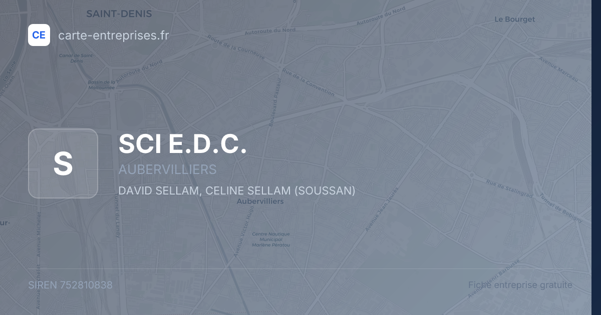 SCI E.D.C. — 752810838 — fiche entreprise