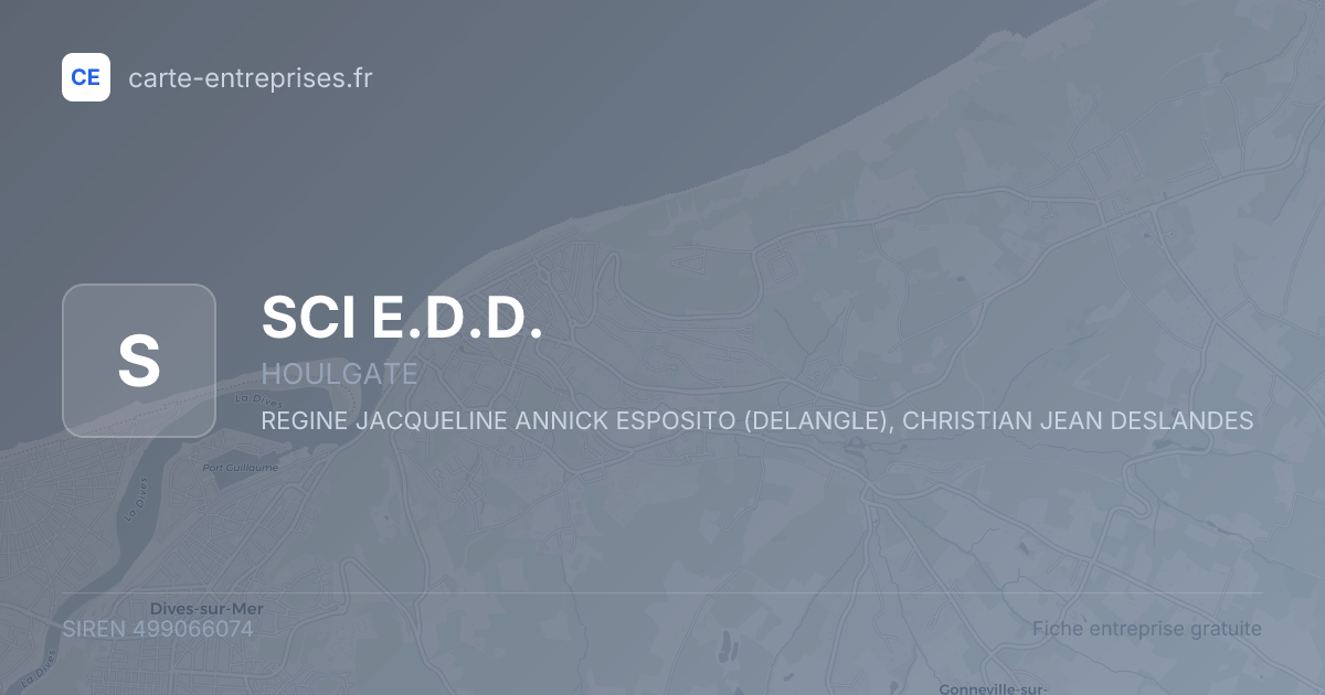 SCI E.D.D. — 499066074 — fiche entreprise