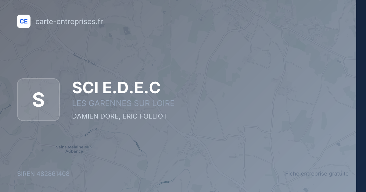 SCI E.D.E.C — 482861408 — fiche entreprise