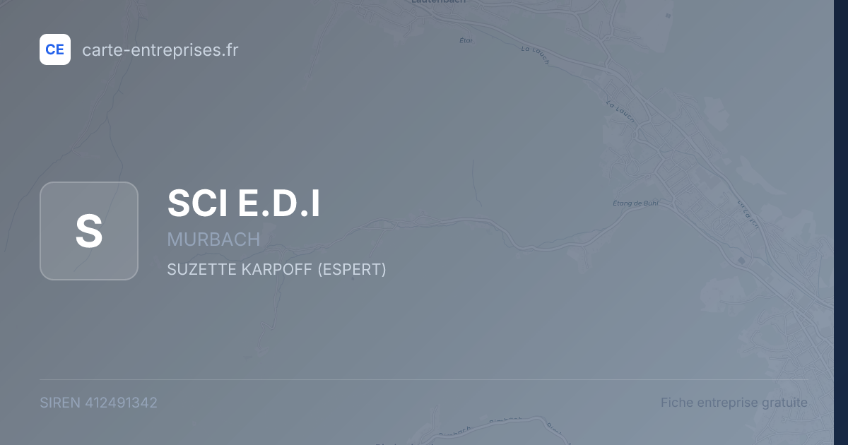SCI E.D.I — 412491342 — fiche entreprise