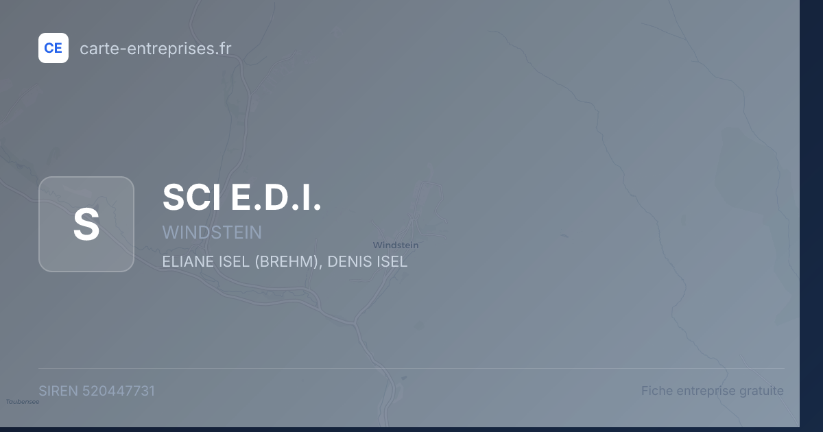 SCI E.D.I. — 520447731 — fiche entreprise