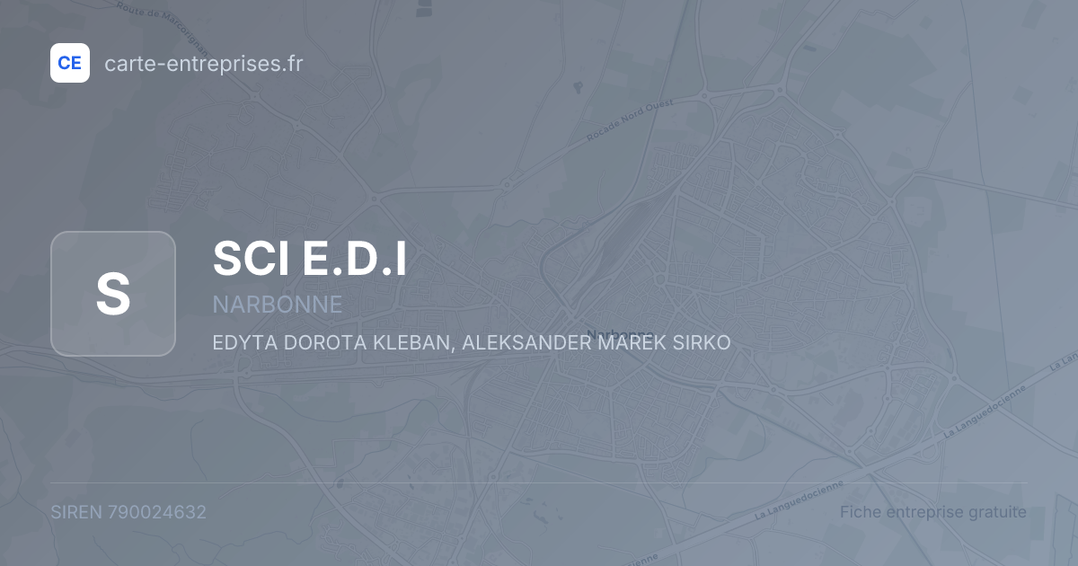 SCI E.D.I — 790024632 — fiche entreprise