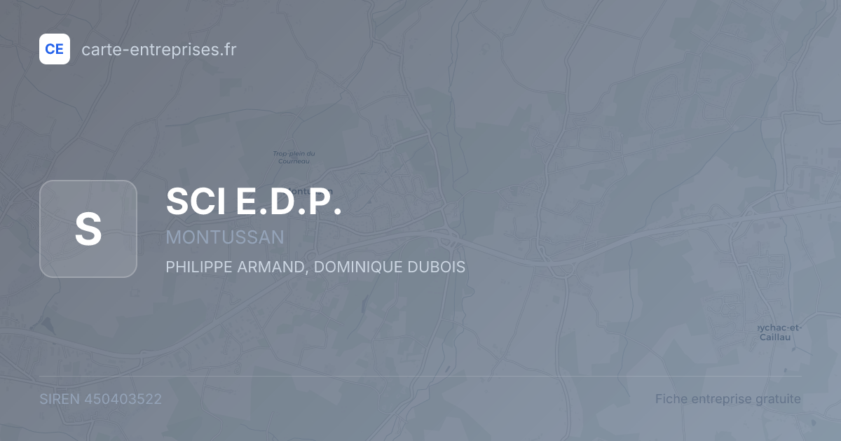 SCI E.D.P. — 450403522 — fiche entreprise