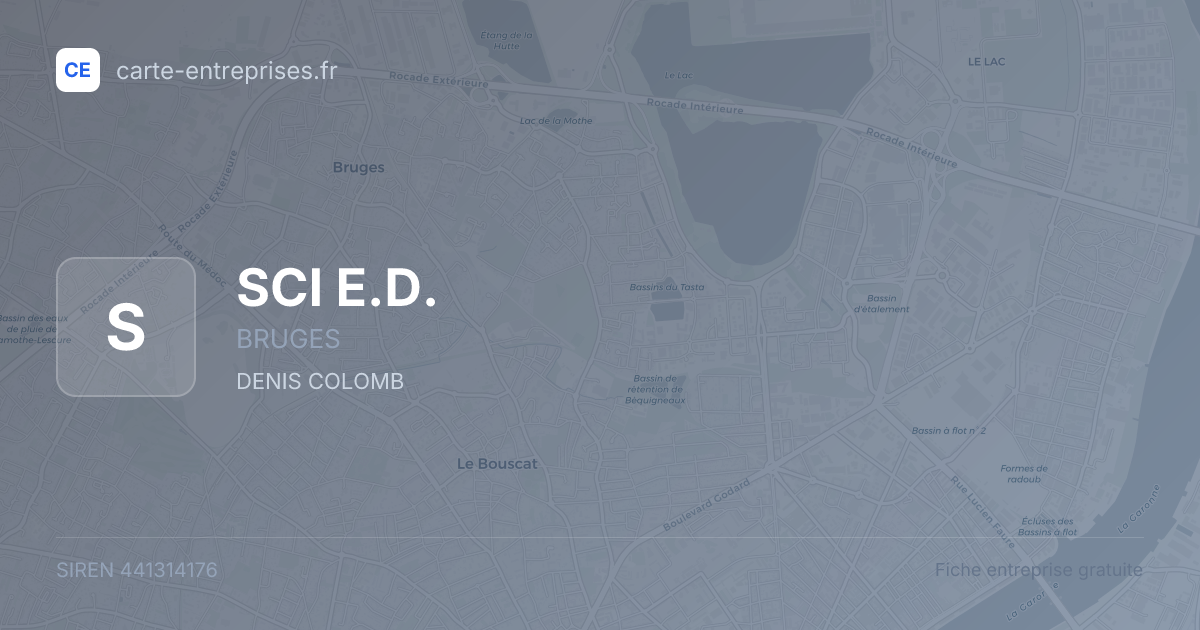SCI E.D. — 441314176 — fiche entreprise