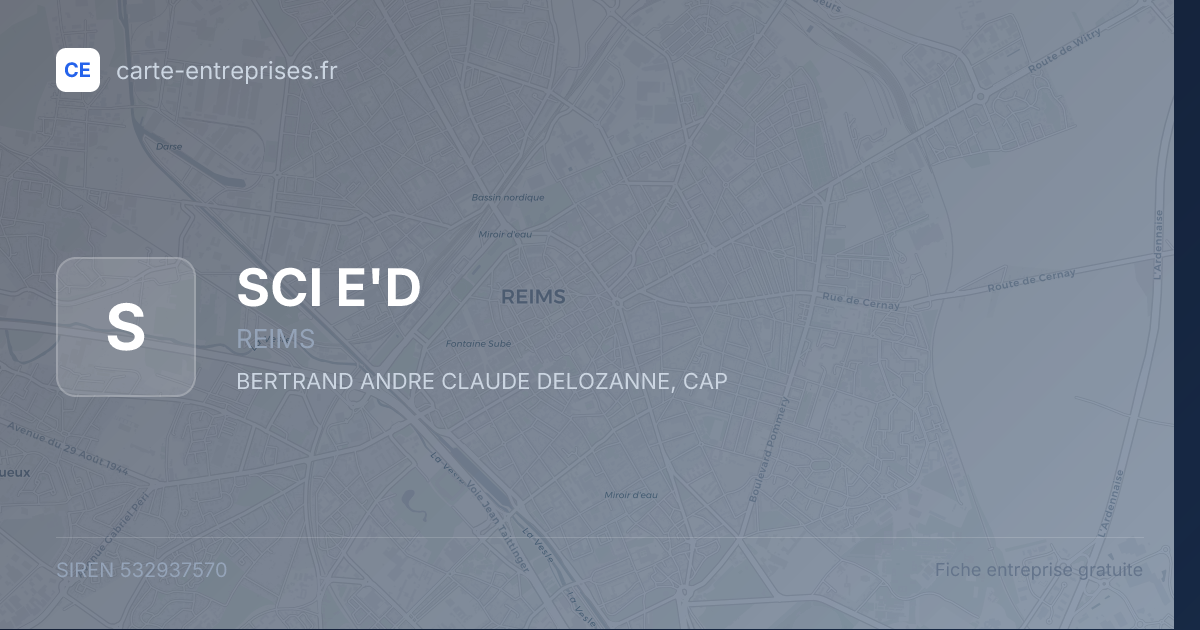 SCI E'D — 532937570 — fiche entreprise