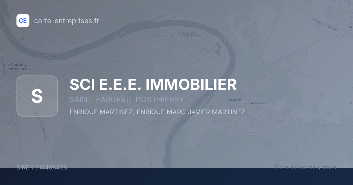 SCI E.E.E. IMMOBILIER — 514488428 — fiche entreprise