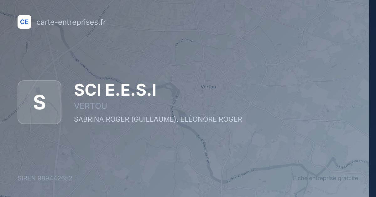 SCI E.E.S.I — 989442652 — fiche entreprise