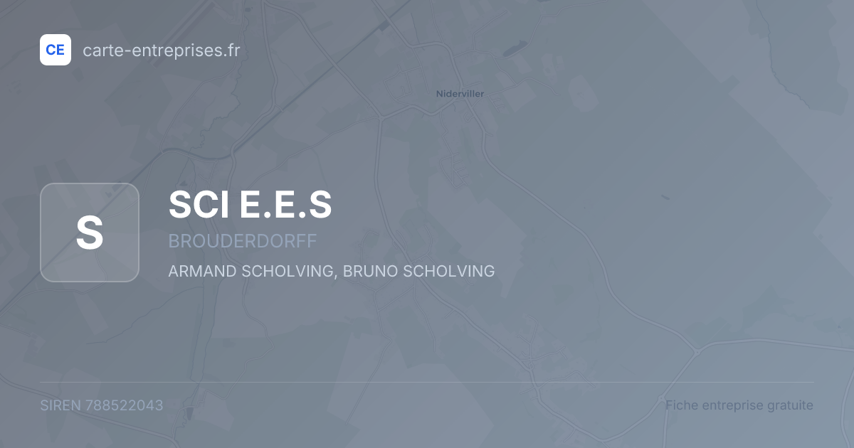 SCI E.E.S — 788522043 — fiche entreprise