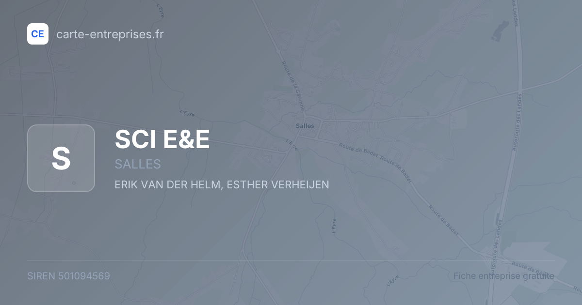 SCI E&E — 501094569 — fiche entreprise