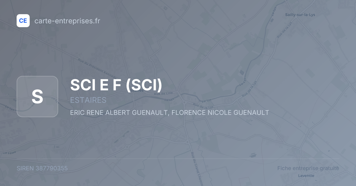 SCI E F (SCI) — 387790355 — fiche entreprise