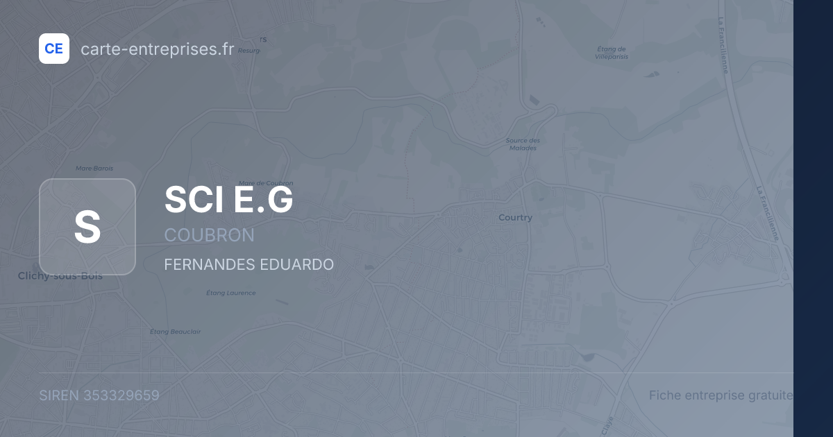 SCI E.G — 353329659 — fiche entreprise
