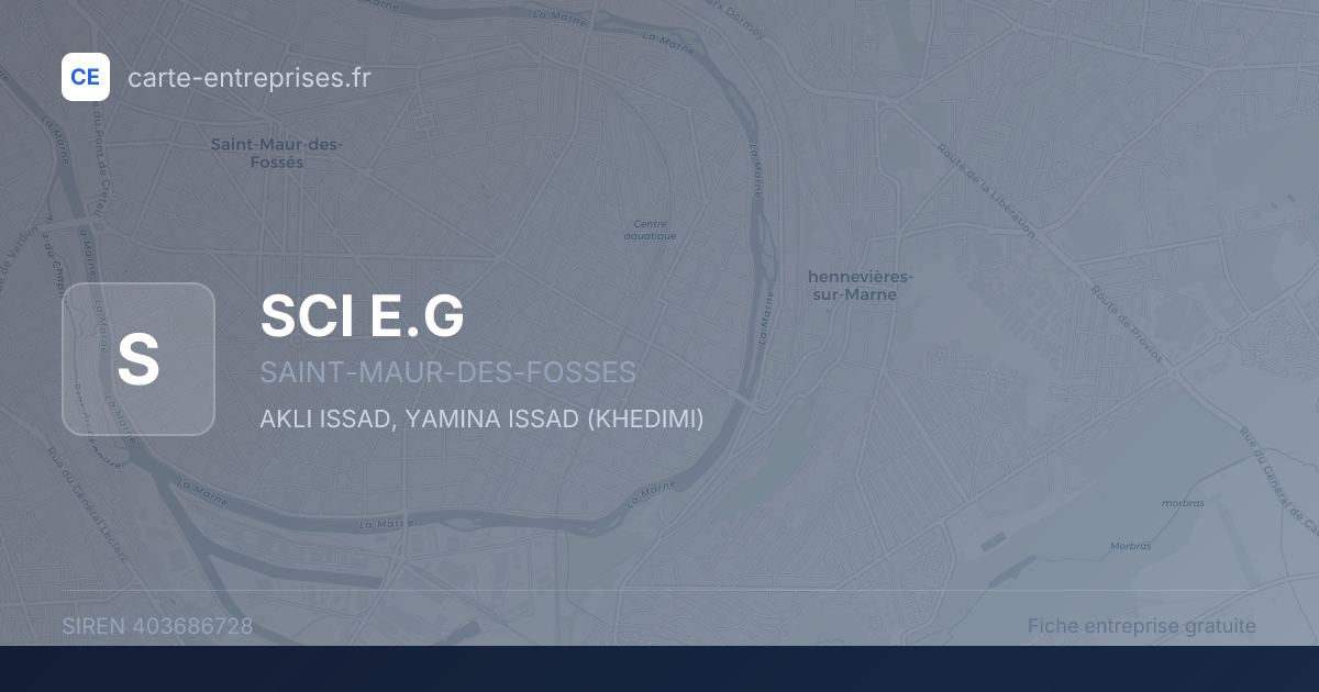SCI  E.G — 403686728 — fiche entreprise