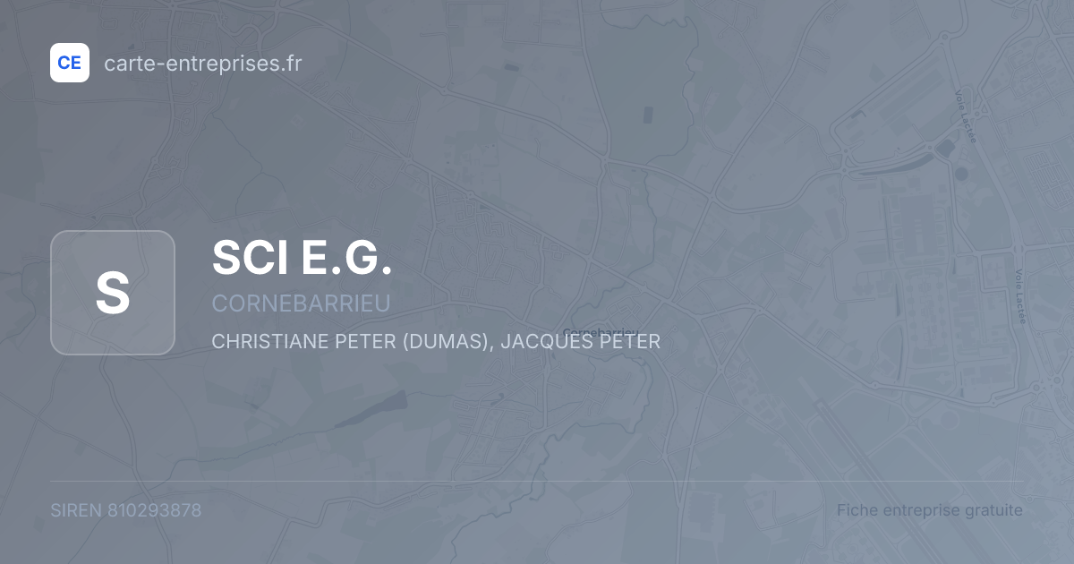 SCI E.G. — 810293878 — fiche entreprise