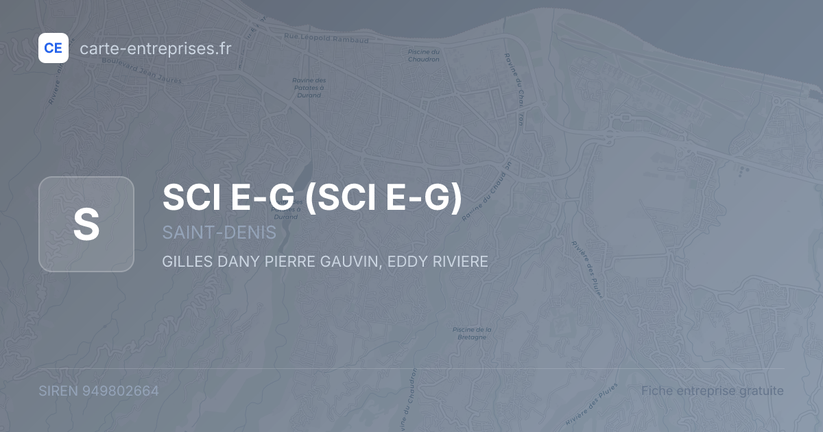 SCI E-G — 949802664 — fiche entreprise