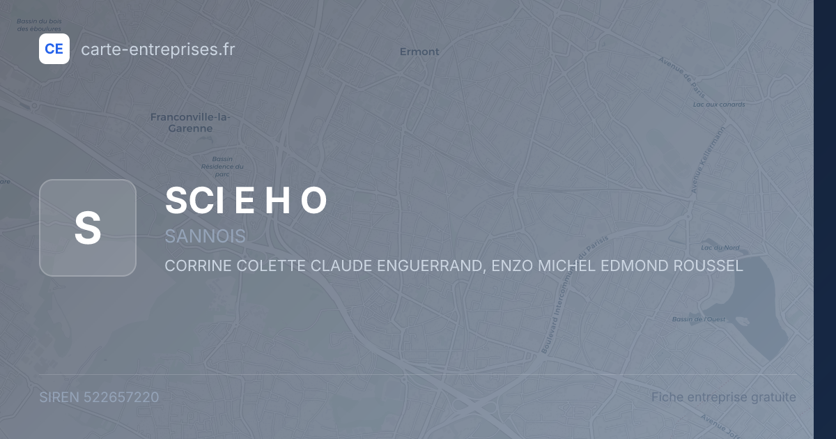 SCI E H O — 522657220 — fiche entreprise