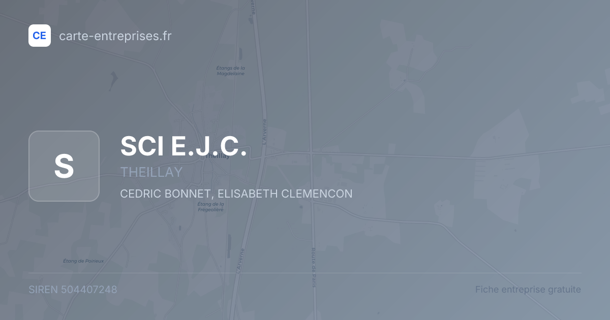 SCI E.J.C. — 504407248 — fiche entreprise