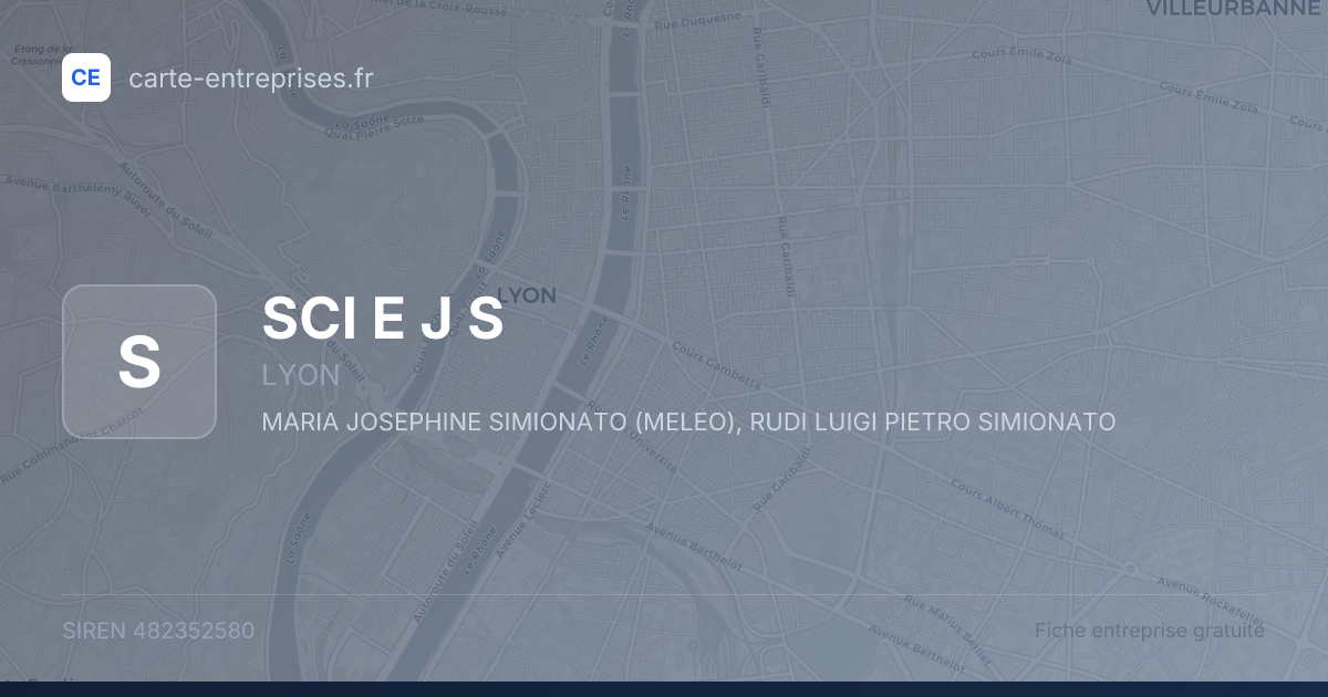 SCI E J S — 482352580 — fiche entreprise