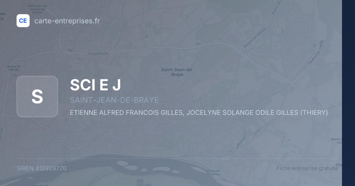 SCI E J — 412929770 — fiche entreprise