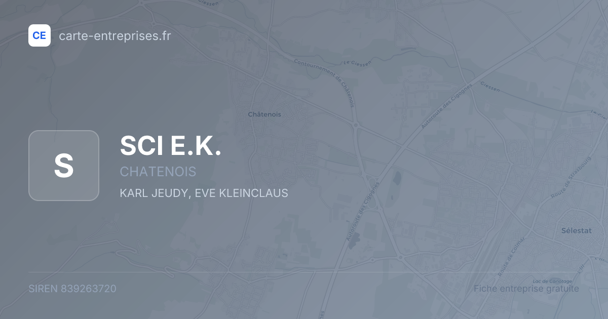 SCI E.K. — 839263720 — fiche entreprise