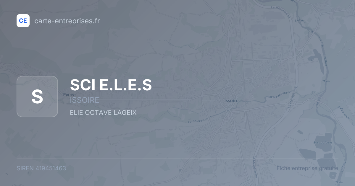 SCI E.L.E.S — 419451463 — fiche entreprise