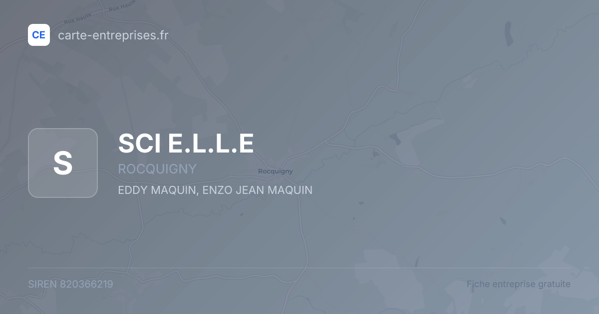 SCI E.L.L.E — 820366219 — fiche entreprise