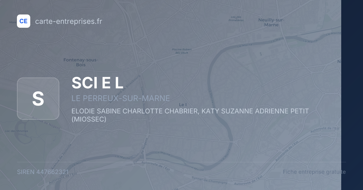 SCI E L — 447662321 — fiche entreprise