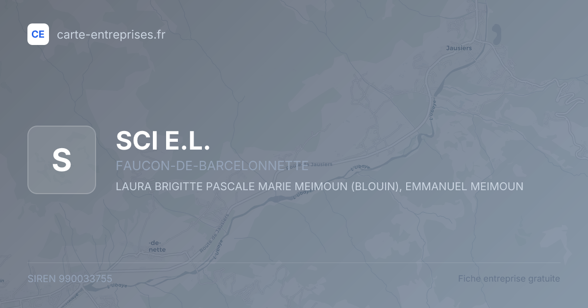 SCI E.L. — 990033755 — fiche entreprise