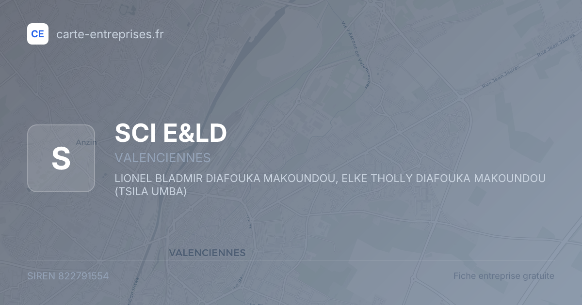 SCI E&LD — 822791554 — fiche entreprise