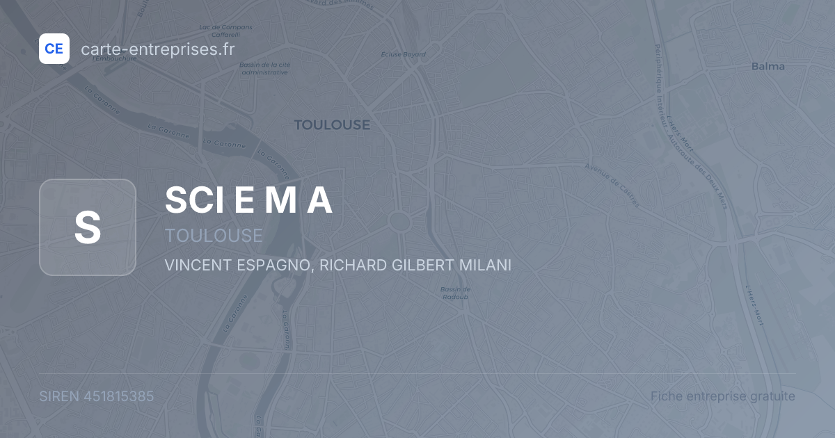 SCI E M A — 451815385 — fiche entreprise