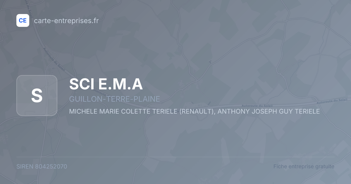 SCI E.M.A — 804252070 — fiche entreprise