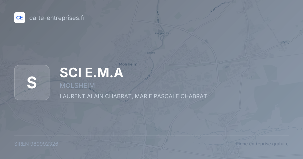 SCI E.M.A — 989992326 — fiche entreprise
