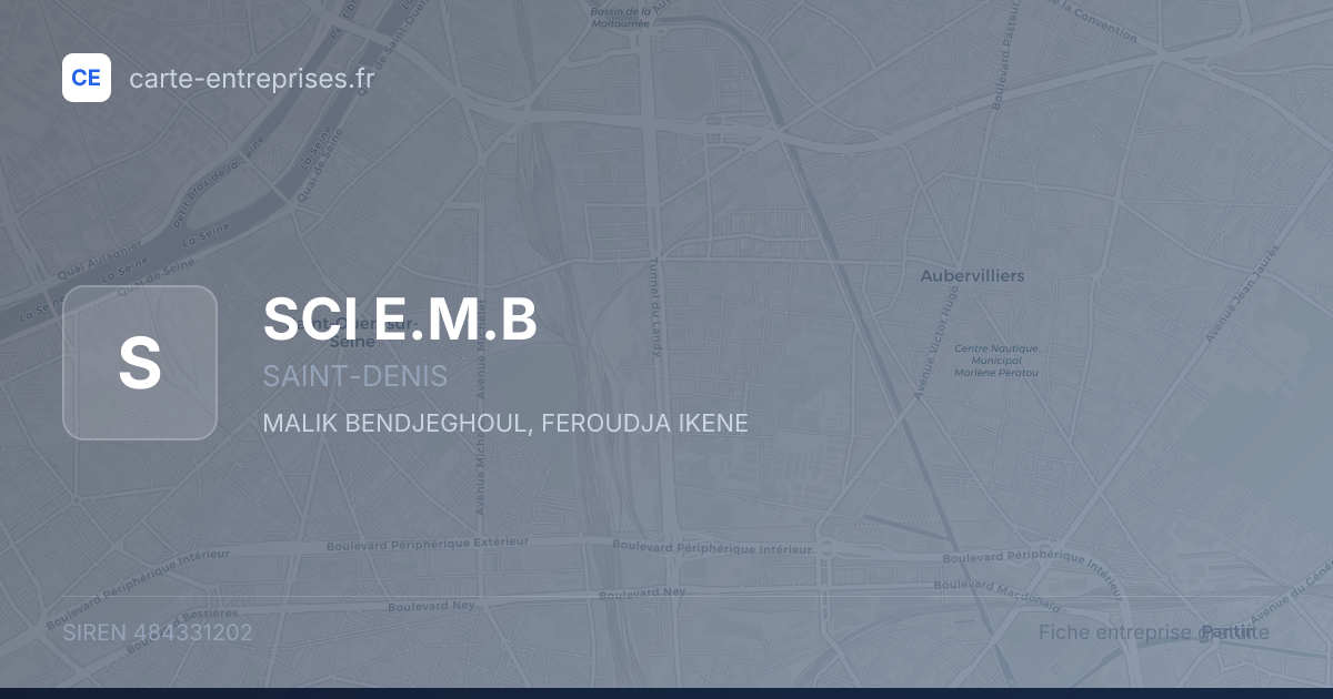 SCI E.M.B — 484331202 — fiche entreprise