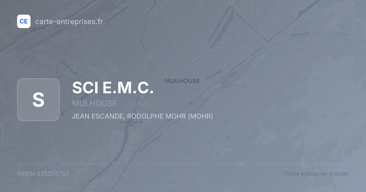 SCI E.M.C. — 335074787 — fiche entreprise