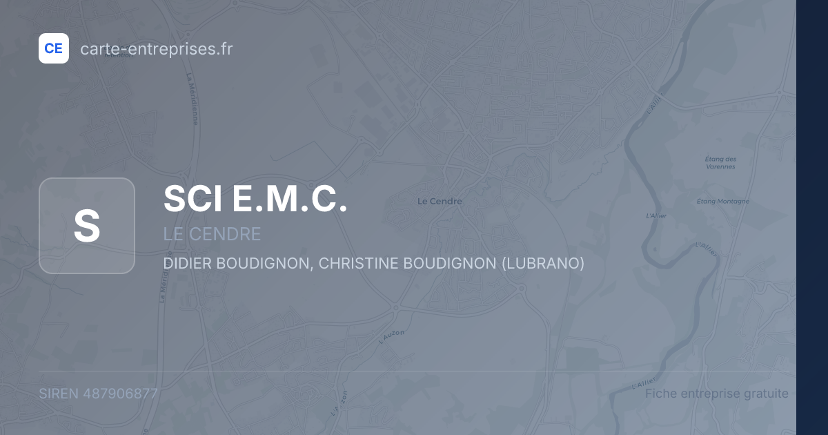 SCI E.M.C. — 487906877 — fiche entreprise