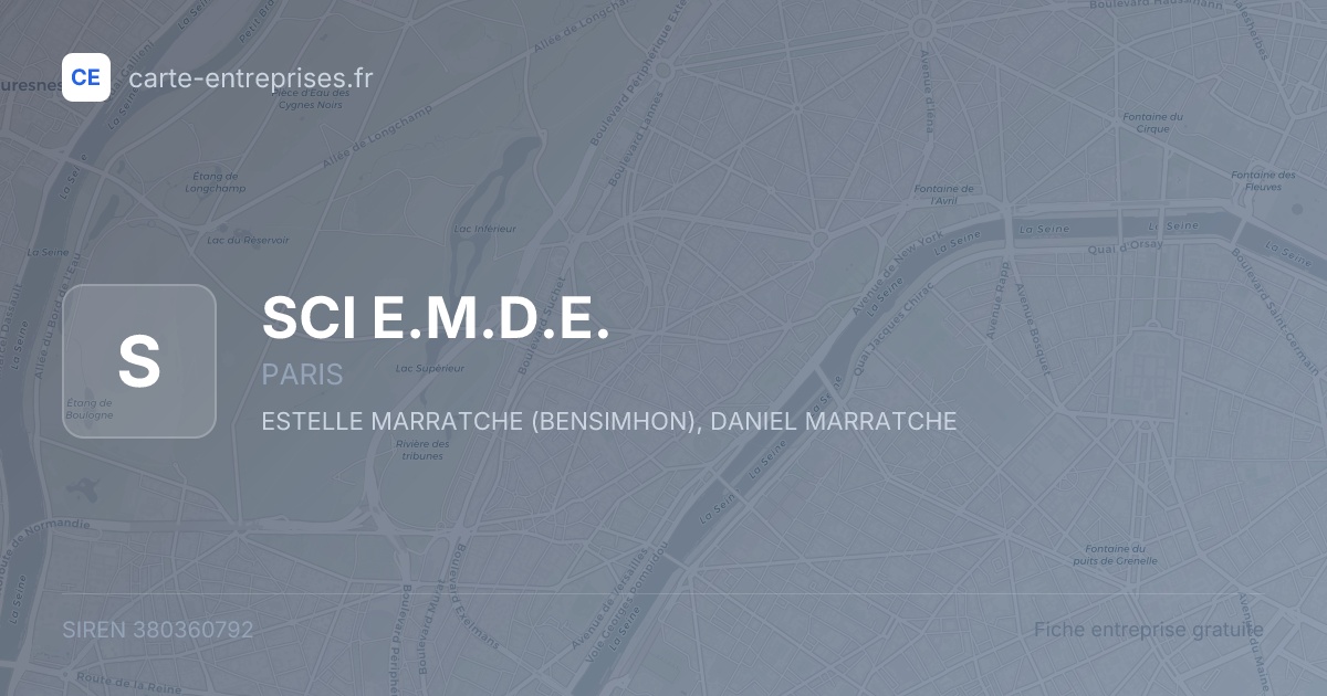 SCI E.M.D.E. — 380360792 — fiche entreprise