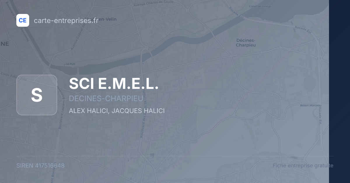 SCI E.M.E.L. — 417516648 — fiche entreprise
