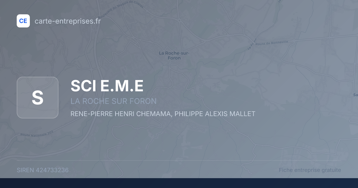 SCI E.M.E — 424733236 — fiche entreprise