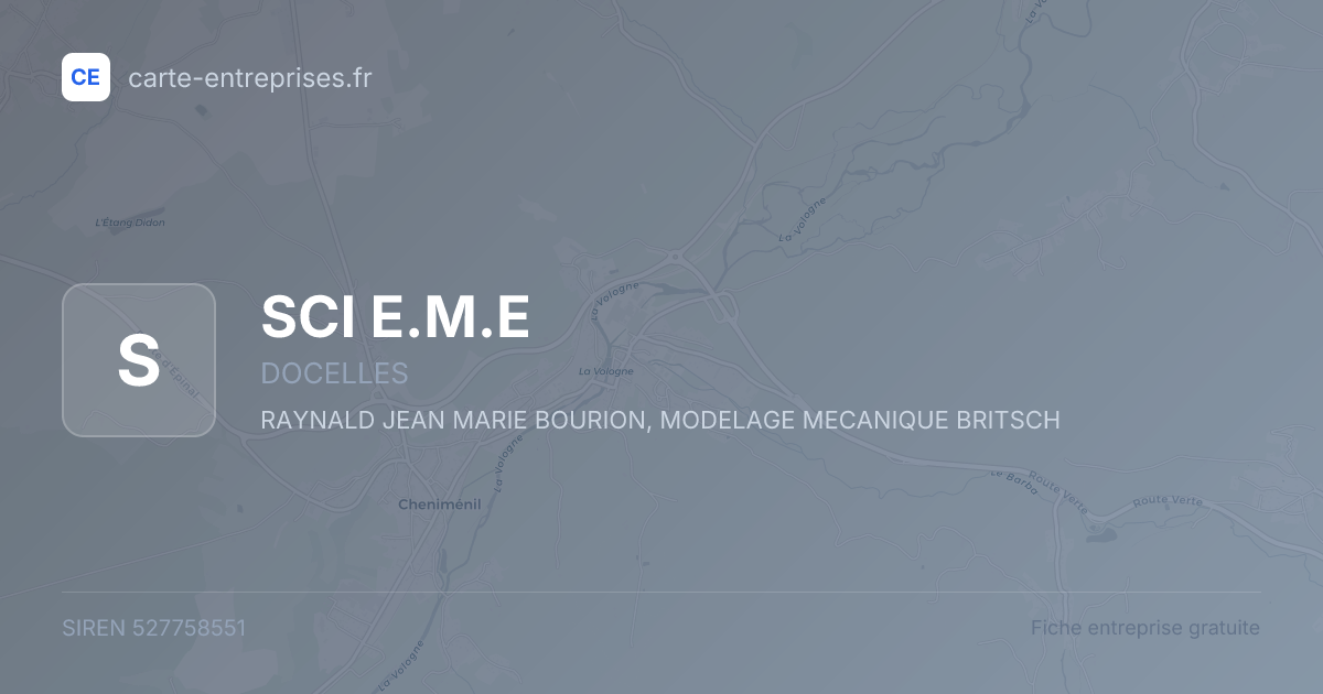 SCI E.M.E — 527758551 — fiche entreprise