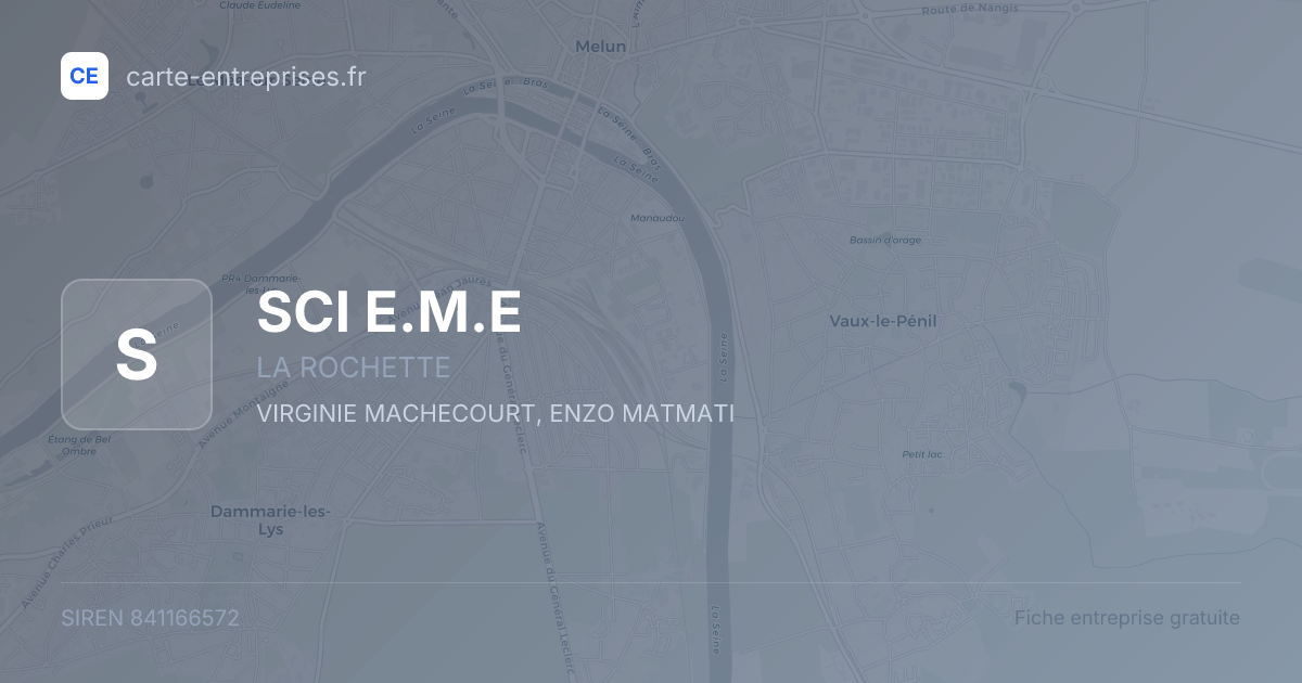 SCI E.M.E — 841166572 — fiche entreprise