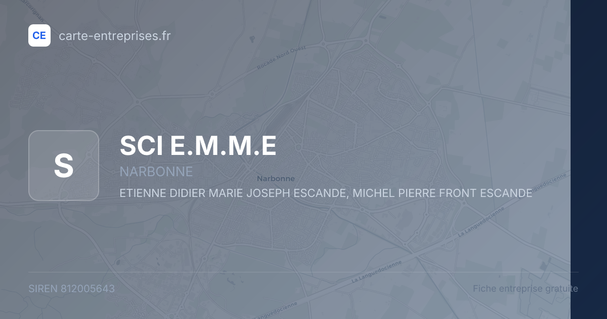 SCI E.M.M.E — 812005643 — fiche entreprise